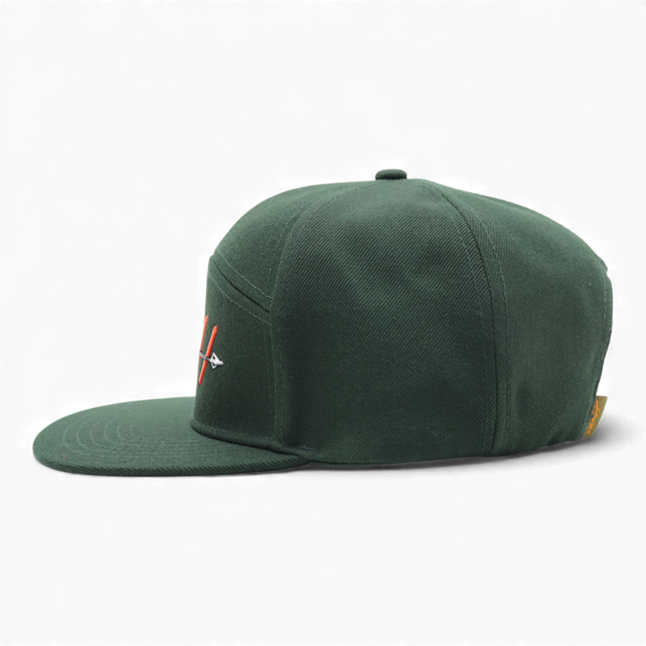 OMH 7-Panel Wool Hat — Evergreen Archer