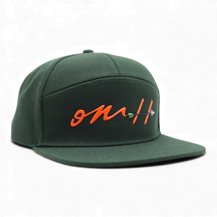 OMH 7-Panel Wool Hat — Evergreen Archer