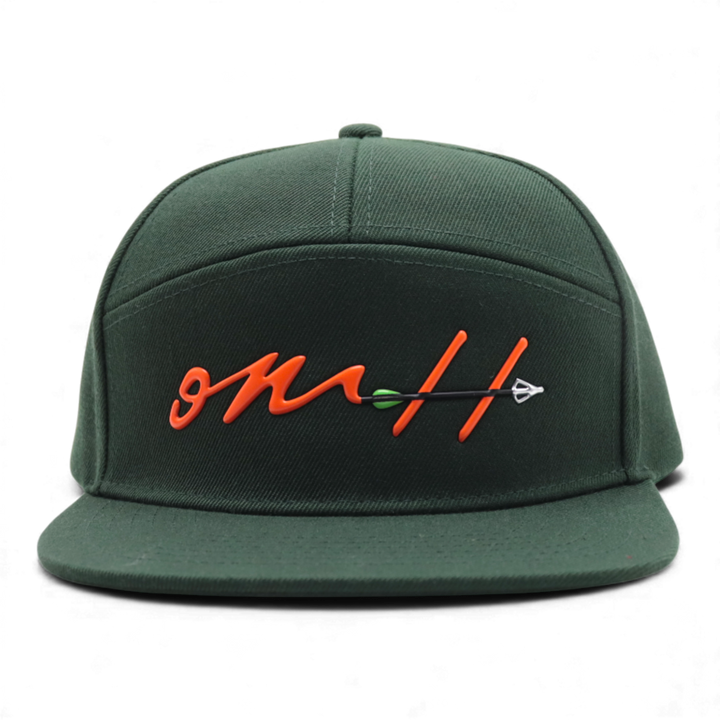 OMH 7-Panel Wool Hat — Evergreen Archer