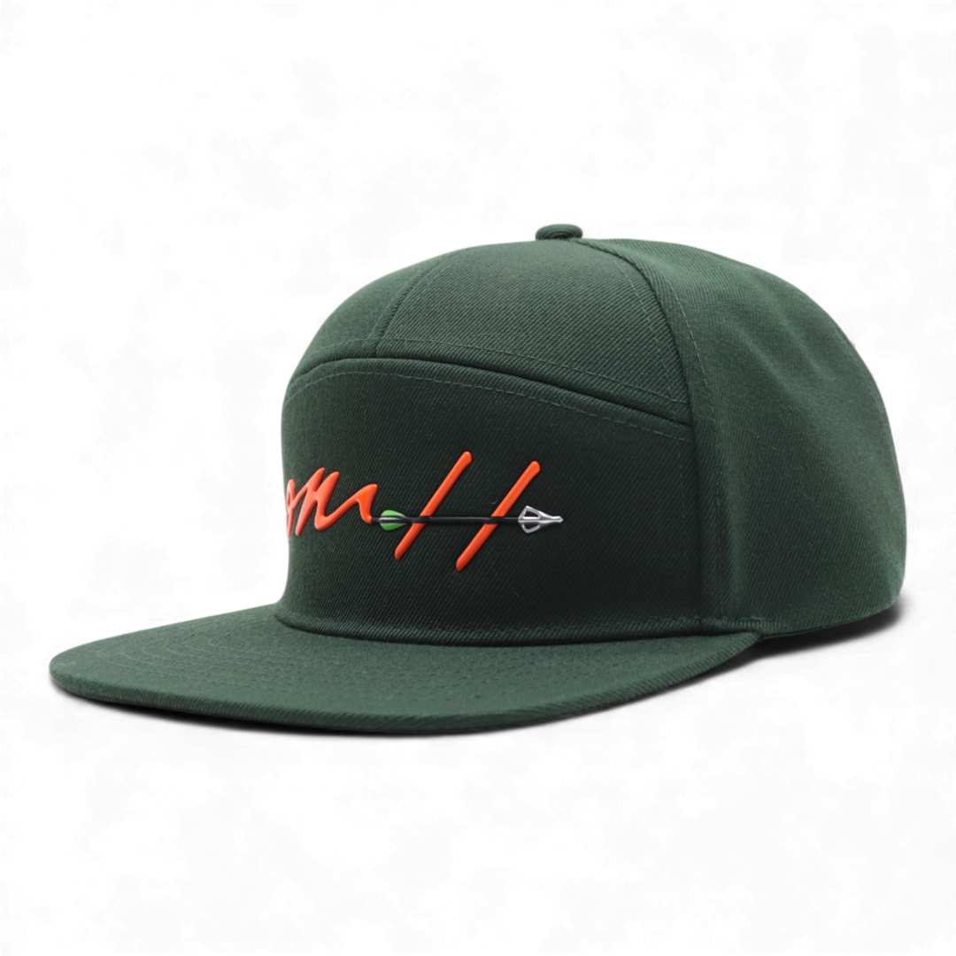 OMH 7-Panel Wool Hat — Evergreen Archer