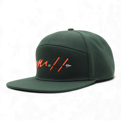 OMH 7-Panel Wool Hat — Evergreen Archer