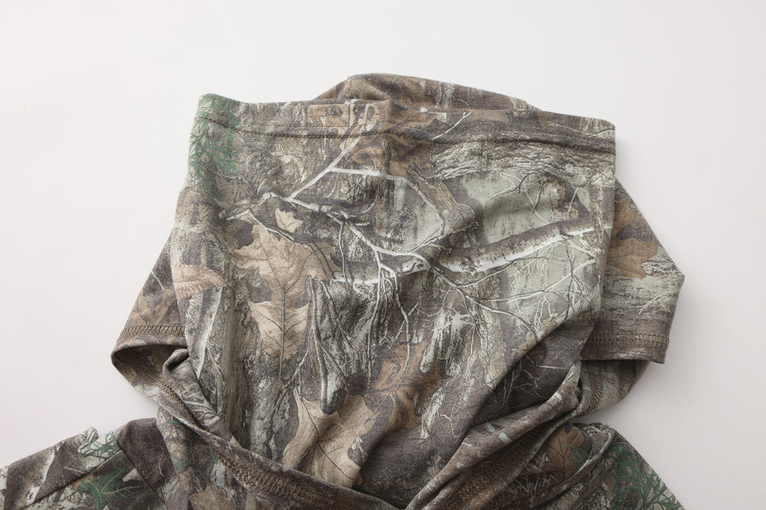 OMH ADK Big Timber – Camo Hunting Hoodie with Built-In Face Mask