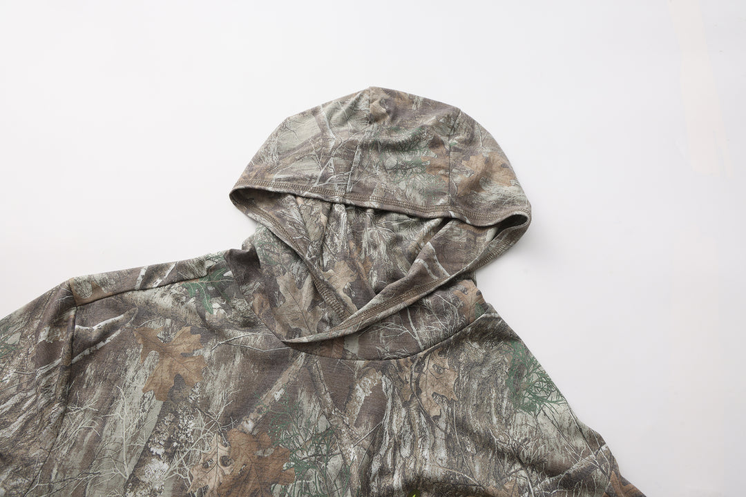 OMH ADK Big Timber – Camo Hunting Hoodie with Built-In Face Mask