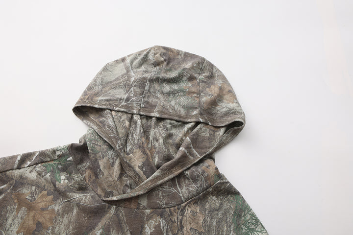 OMH ADK Big Timber – Camo Hunting Hoodie with Built-In Face Mask